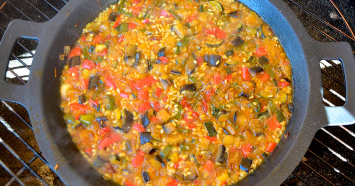 Arroz integral a la barbacoa Arroz integral a la barbacoa