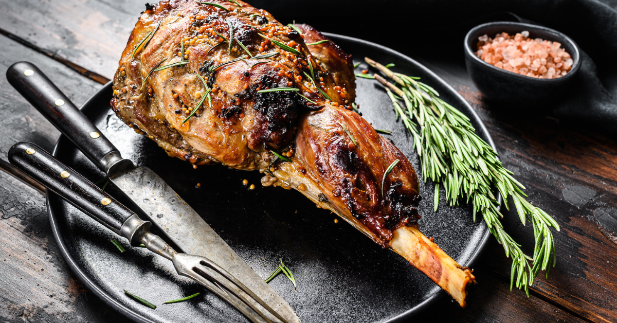 Pierna de cordero a la barbacoa