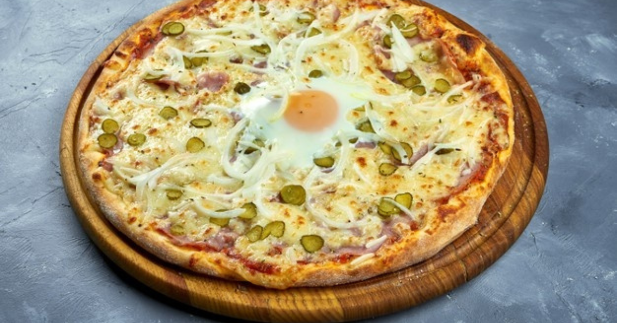 Pizza a la barbacoa con piedra Pizza a la barbacoa con piedra