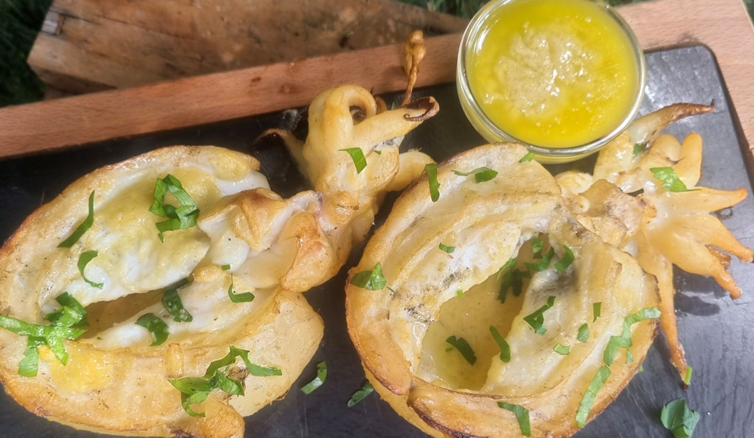 Sepia a la brasa en salsa de limón y jengibre: el plato que te hará sentir tailandés