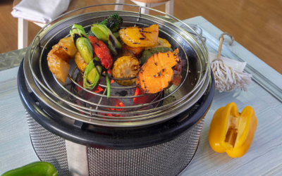 Verduras en barbacoa de interior Cobb: rápidas, limpias y con toque BBQ