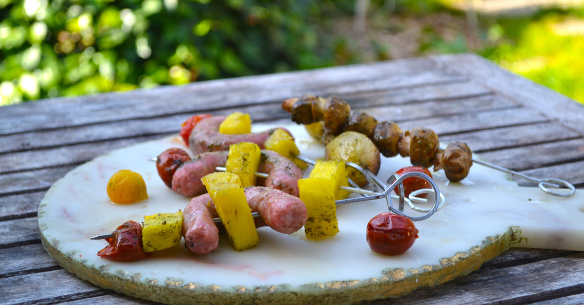 brochetas a la brasa