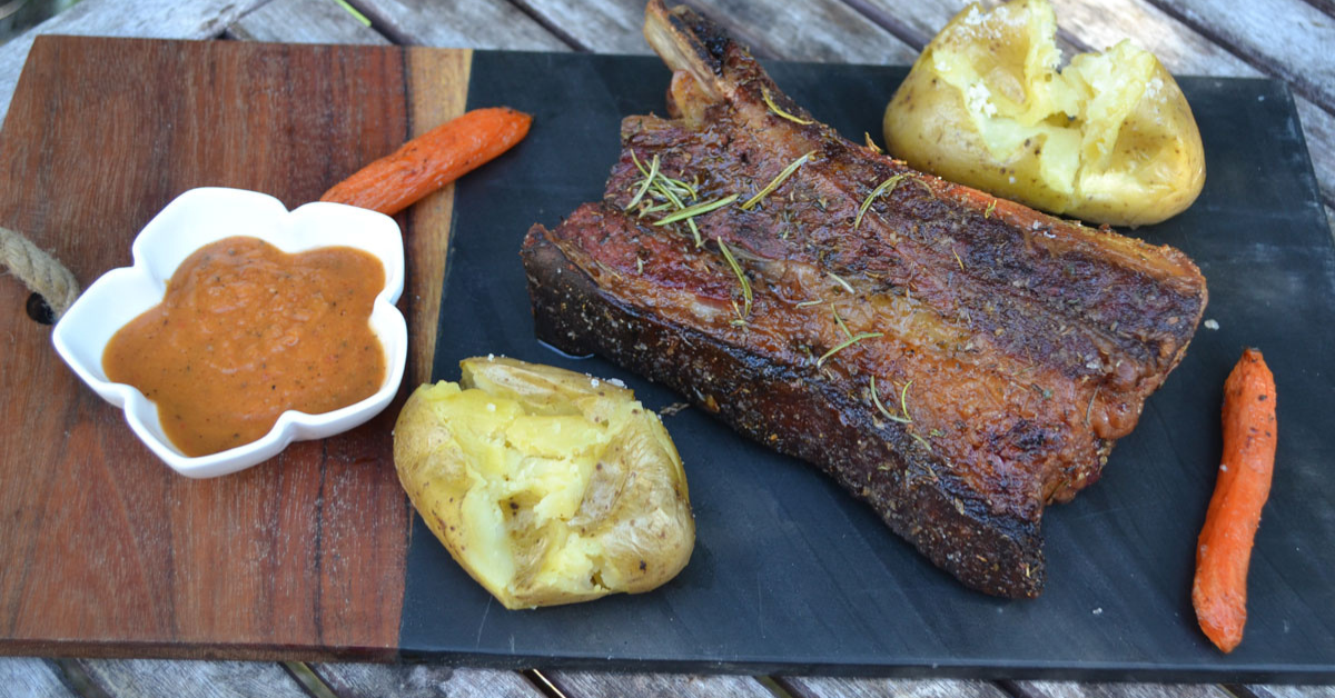 costillas de ternera a la barbacoa