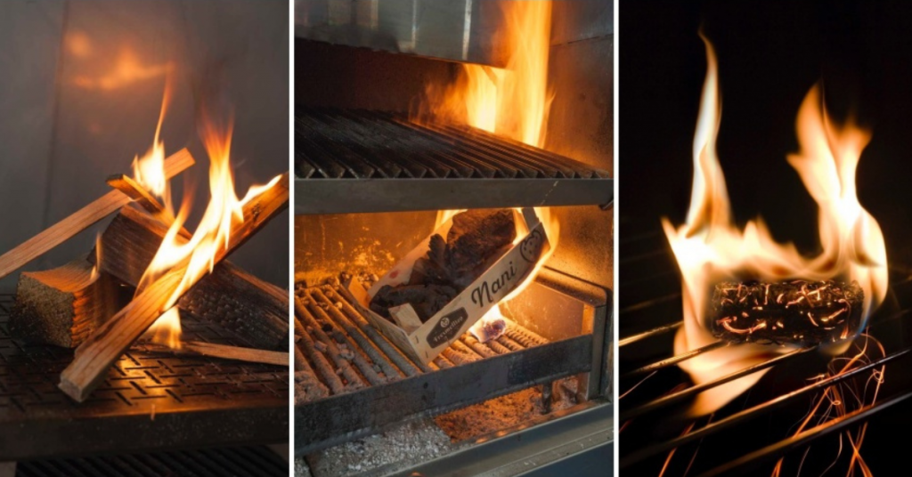 encender barbacoa de carbón