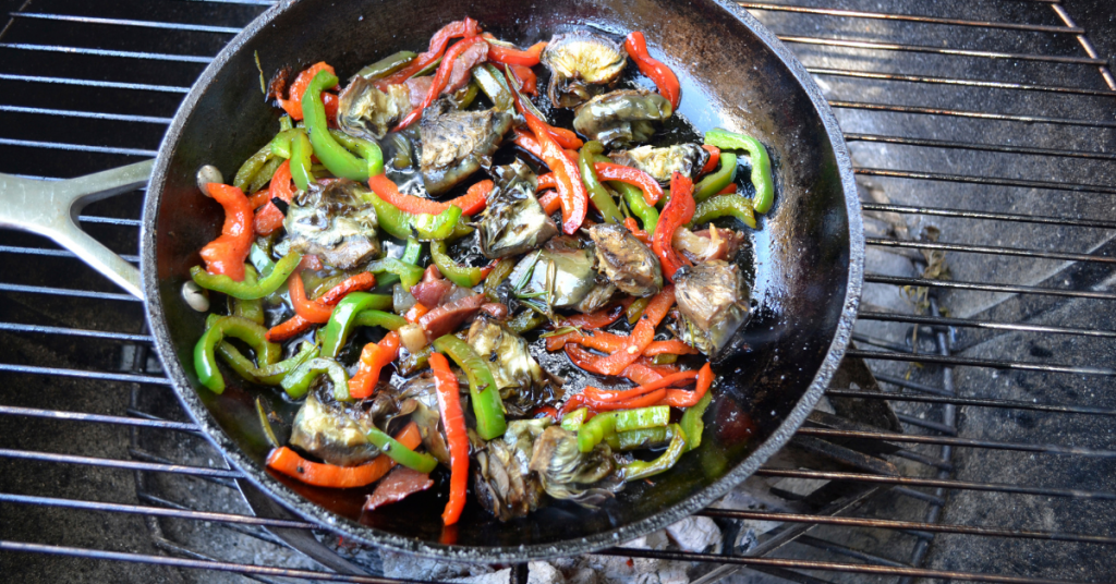 ensalada de alcachofas a la brasa