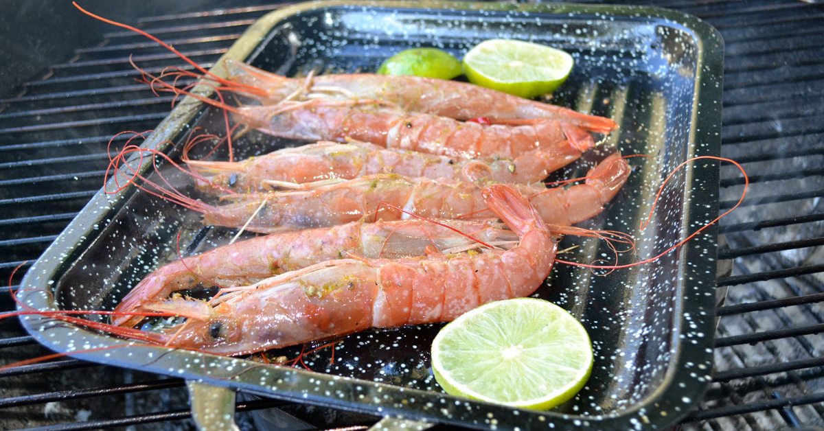 gambones a la parrilla