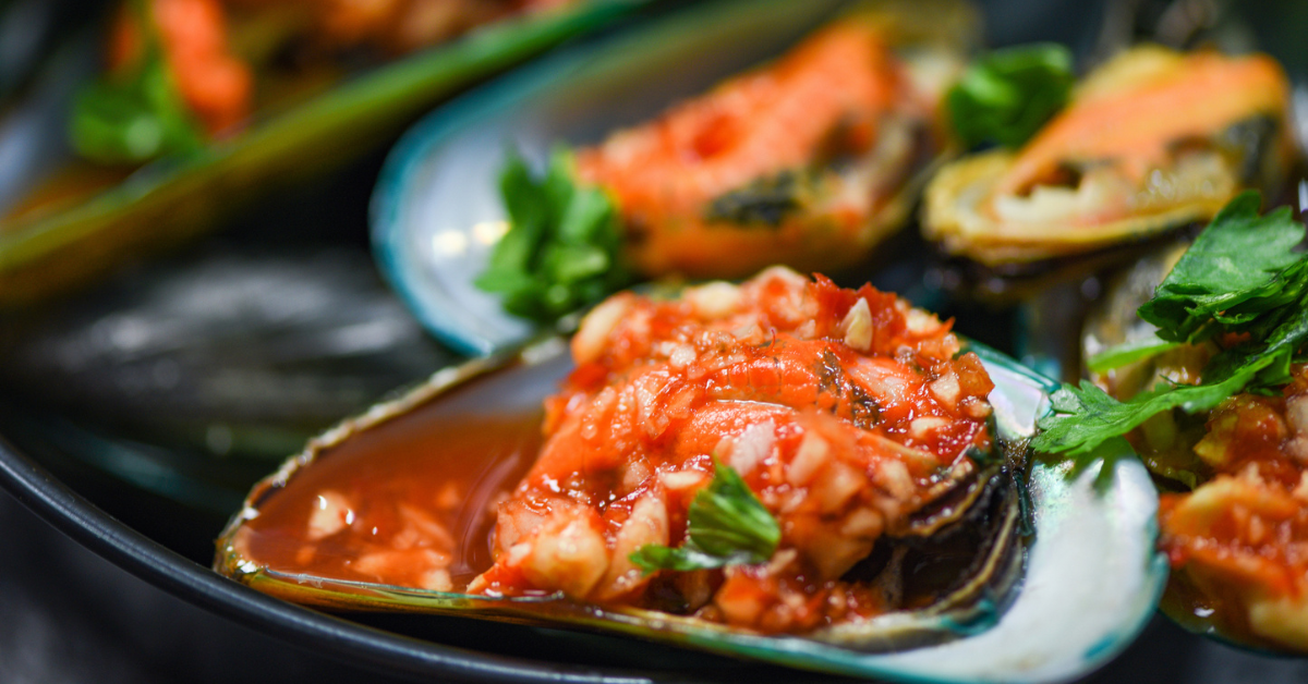 mejillones al wok mejillones al wok