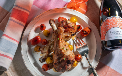 Muslos de pavo a la brasa con toque de naranja (ideal para hacer en kamado)