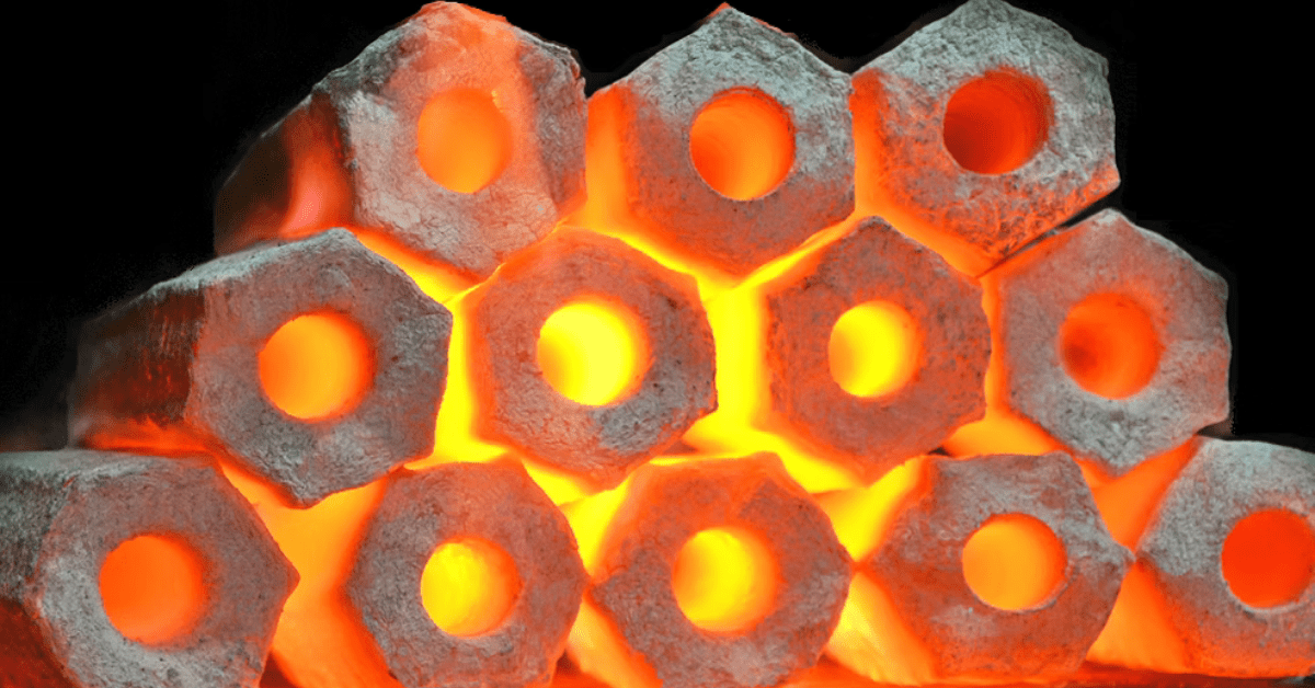 carbón de cáscara de coco